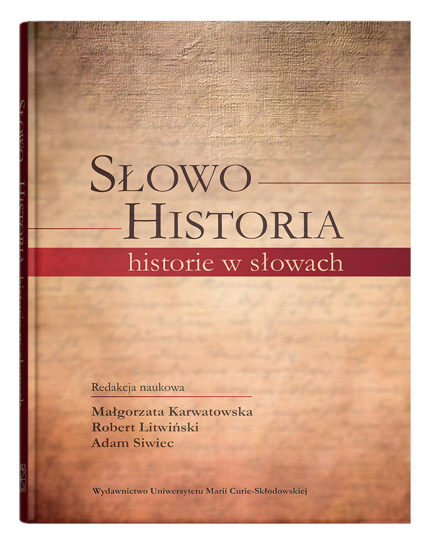 Okładka: Słowo - Historia, historie w słowach