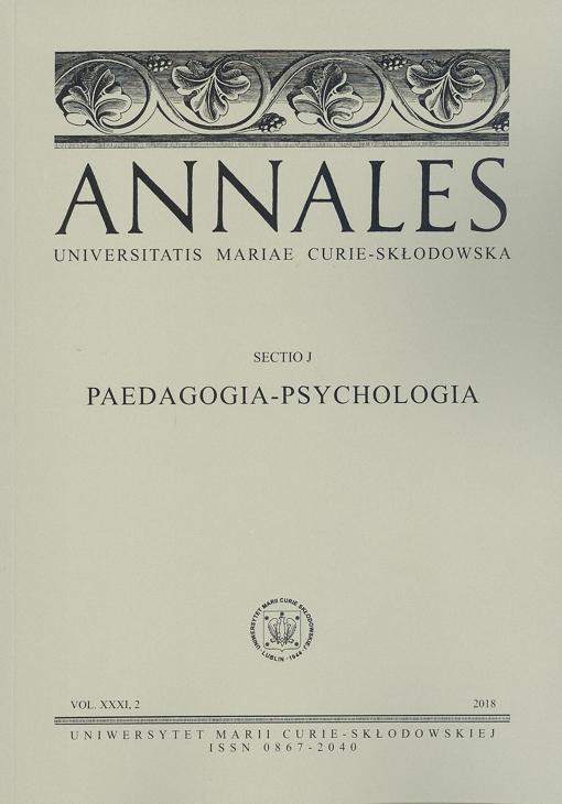 Okładka: Annales s.J v.XXXI,2 (Pedagogia-Psychologia)