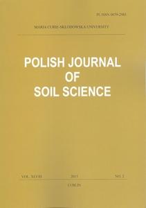 Okładka: Polish Journal of Soil Science, vol. XLVIII, NO. 2/2015