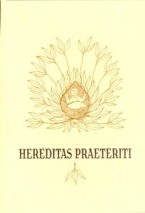 Okładka: Hereditas praeteriti
