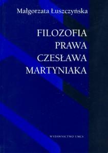 Okładka: Filozofia prawa Czesława Martyniaka
